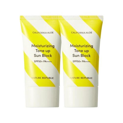 네이처리퍼블릭 1+1 캘리포니아 알로에 수분 톤업 선블럭 SPF50+PA_이미지