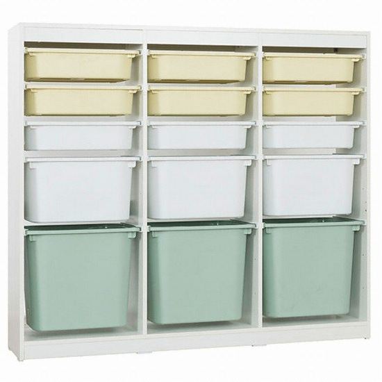 리바트 이즈마인 프렌즈아이 마카롱 3x5 일반 수납장_이미지