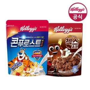 첵스초코 570g + 콘푸로스트 600g+증 크런치넛2개