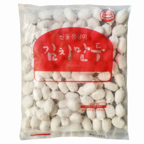 나래식품 산동 옹심이 김치만두 1kg (2개)_이미지