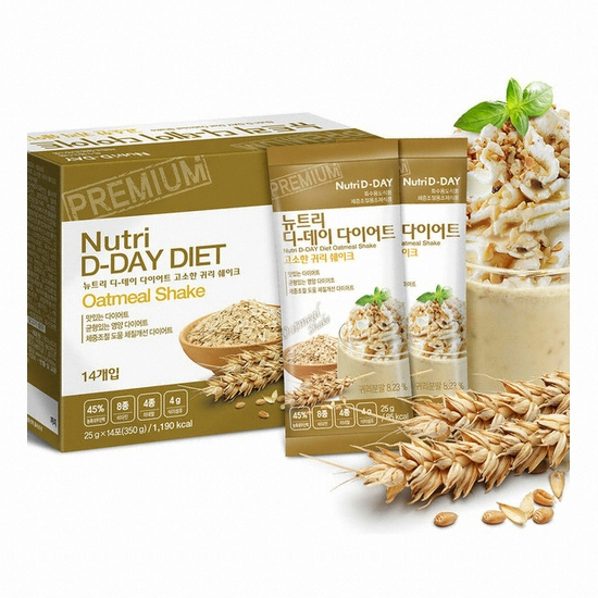 뉴트리디데이 다이어트 고소한 귀리 쉐이크 25g 14포 (1개)_이미지