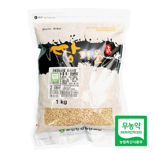 고산농협 친환경 땅기운 찹쌀현미 1kg (1개)_이미지
