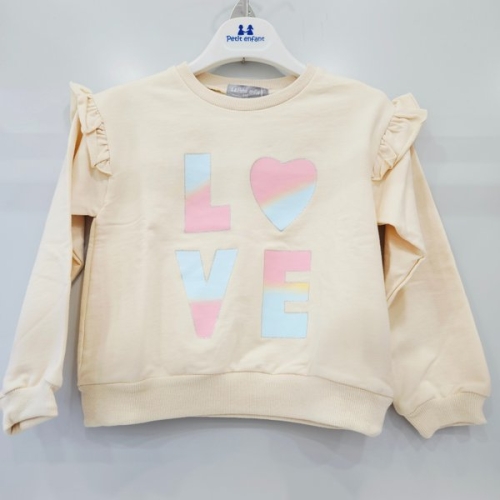 쁘띠앙팡 탈렌트클로젯모다양산 유닛러브맨투맨 PCW12GTS46-1_YS_이미지