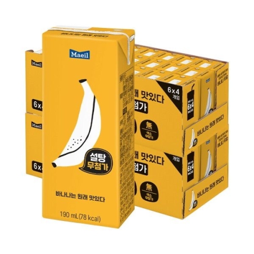 매일유업 바나나는 원래 맛있다 190ml (48개)_이미지