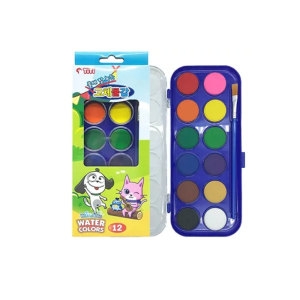 티티 고체물감 12색세트 밝고 선명한 컬러_이미지