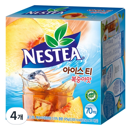 아이스티 분말 복숭아맛 12.5g 70개입