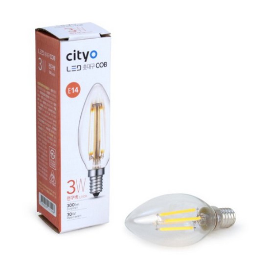 ��Ƽ�� LED COB E26 �д뱸 �ֱ��� 3W