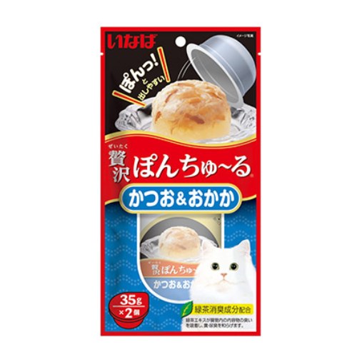 이나바 캣 챠오 제이타크 퐁츄르 가다랑어&가다랑어포 TSC-44 70g (35g x 2p)이미지입니다. 누르면 해당 게시물로 새창이동합니다.