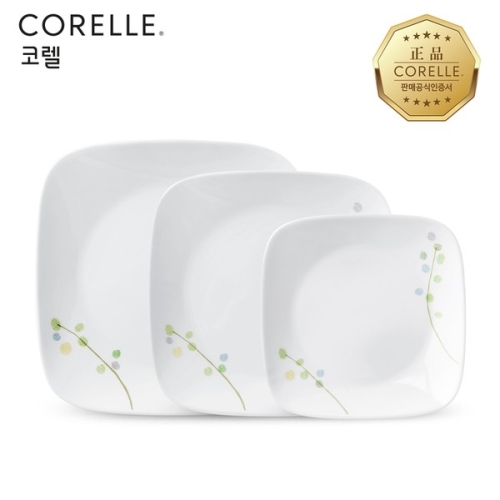 코렐 그린딜라이트 사각접시 3P (소+중+대)이미지입니다. 누르면 해당 게시물로 새창이동합니다.