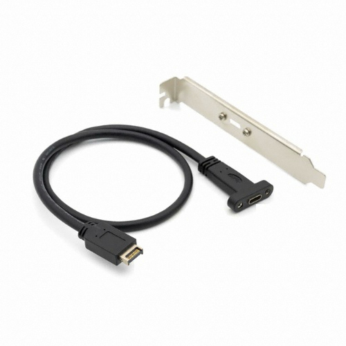 라이트컴 COMS USB 3.1 Type E to Type C 브라켓 케이블 (BT649)_이미지