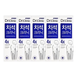 애경 2080 닥터크리닉 치석 치약 120g (5개)
