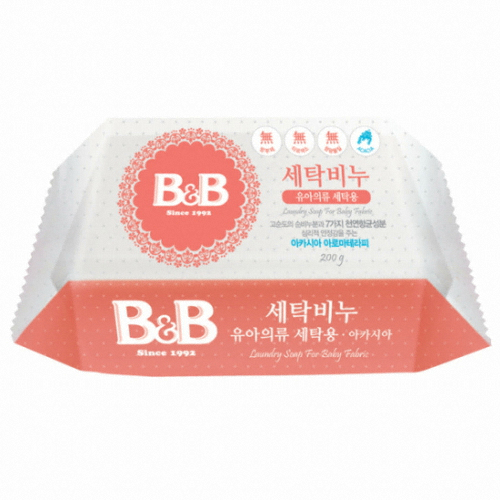 보령메디앙스 비앤비 ㅤ세탁비누 유아의류용 아카시아 200g (4개)_이미지