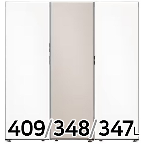 삼성전자 비스포크 키친핏 새틴 RR40C7905AP + RZ34C7805AP + RQ34C7915AP (화이트+베이지)_이미지