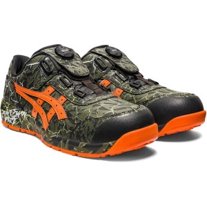 WINJOB CP306 보아 작업화 안전화 한정컬러 1273A060-300 맨틀그린 x 하바네로24.0cm