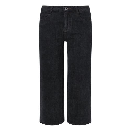 LF 헤지스레이디스 여성 Essential 세미와이드 기모 데님 팬츠 다크그레이 HSPA5D983G3