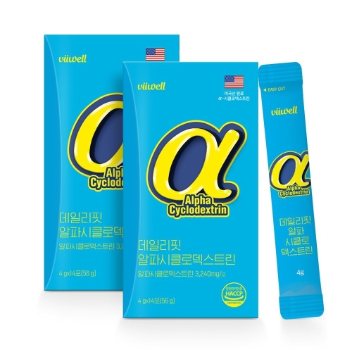 비웰 데일리핏 알파시클로덱스트린 4g 14포 (2개)_이미지
