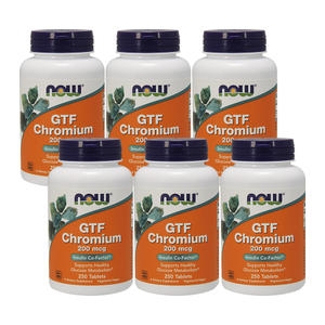 나우푸드 GTF 크롬 200mcg 250캡슐 (6개)