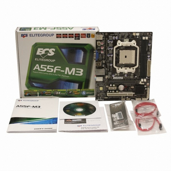 ECS A55F-M3 + AMD A6 3670 ��Ű��