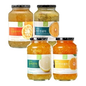 참꿀유자차 +꿀청귤차 +꿀레몬차 +한라봉차 4KG