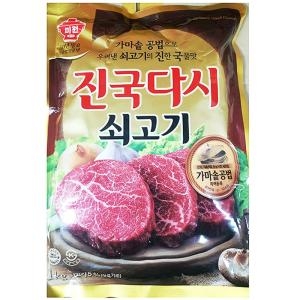 청정원 쇠고기 진국다시 1kg (10개)_이미지