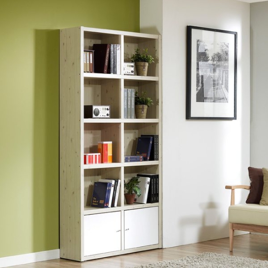 우아미가구 이리스 5단 도어 책장 1000_이미지