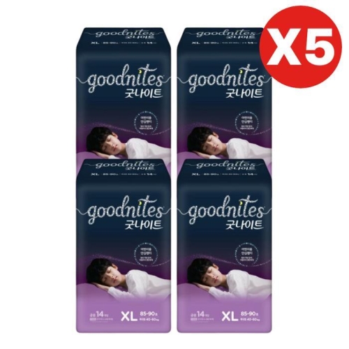 하기스 굿나이트 안심팬티 특대형 공용 (280매)_이미지