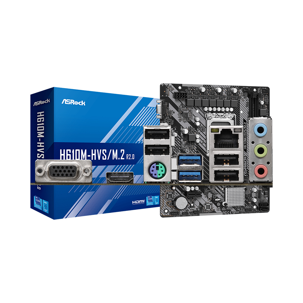 ASRock H610M-HVS M.2 R2.0 D4 �����Ƽ����