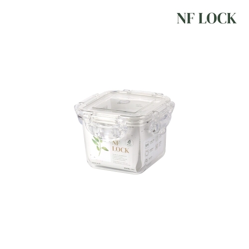 덕원기업 NF LOCK 2호 정사각 트라이탄 밀폐용기 460ml_이미지