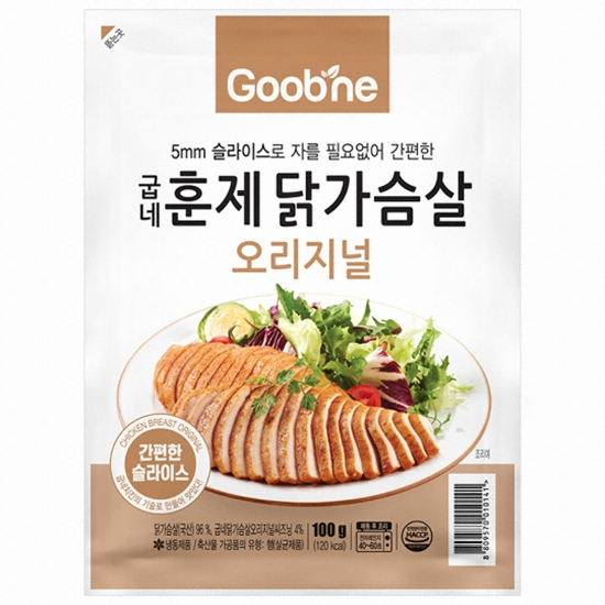 플러스원 굽네 오리지널 훈제 닭가슴살 100g (30개)_이미지