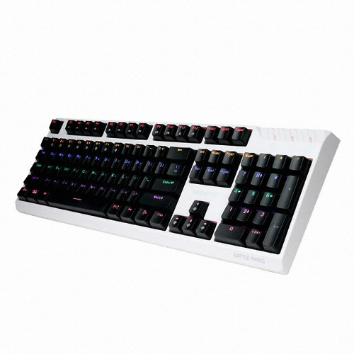 CJ ENM ENTUS K400G BATTLE CJ 광축 게이밍 (화이트, 클릭)_이미지
