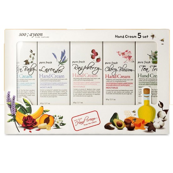 수아연 퓨어 후레쉬 핸드크림 10종 세트_이미지