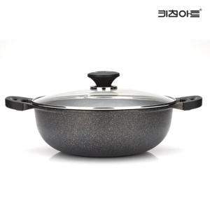 키친아트 웰빙 양면마블코팅 양수웍팬 (36cm)