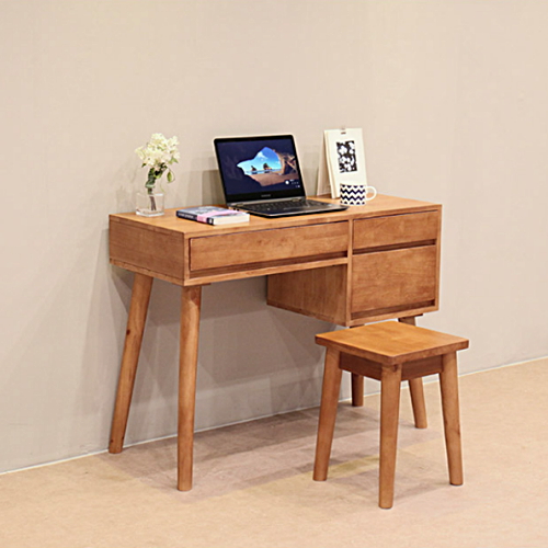 디자이너스룸 이스테지아 원목 수납 책상+의자 세트