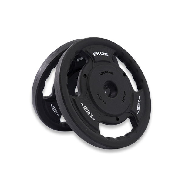 플러그피트니스 경량 제트블랙 우레탄 원판