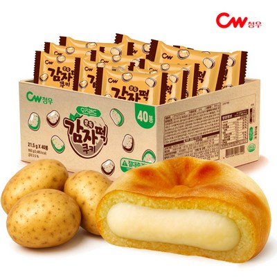 청우식품 오즈랜드 쫀득감자떡쿠키 860g (2개)