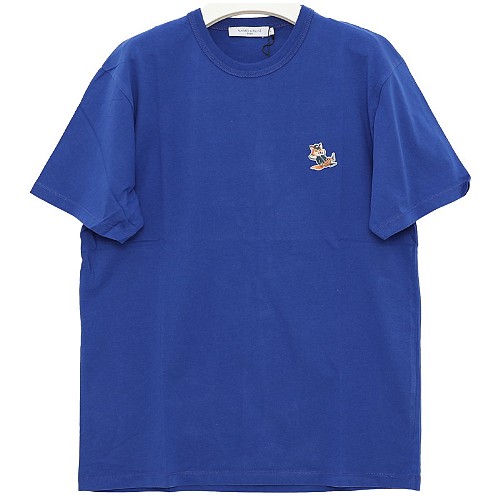 메종키츠네 드레스드 폭스 패치 반팔티 KM00102KJ0008 (P485, 딥블루)