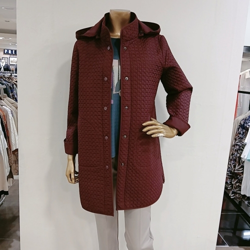 타마라 가을 프레스 퀼팅 후드 점퍼 TAJP24T11 NC_이미지