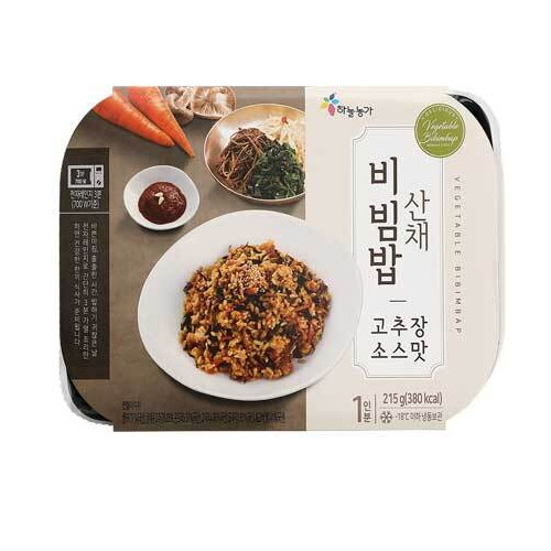 하늘농가 산채 비빔밥 고추장 소스맛 215g (5개)