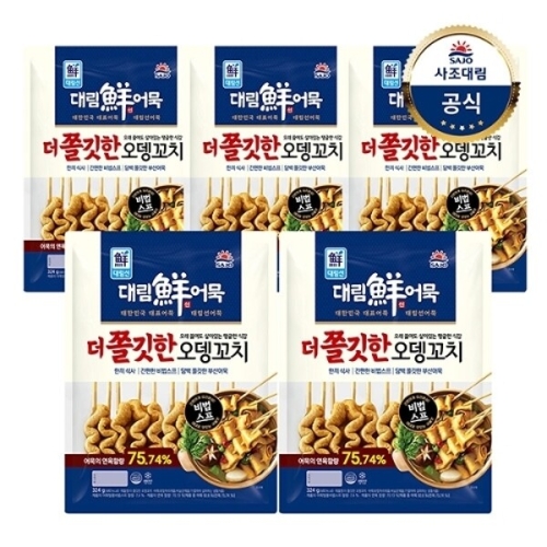 사조대림 대림선 더 쫄깃한 오뎅꼬치 324g (5개)_이미지