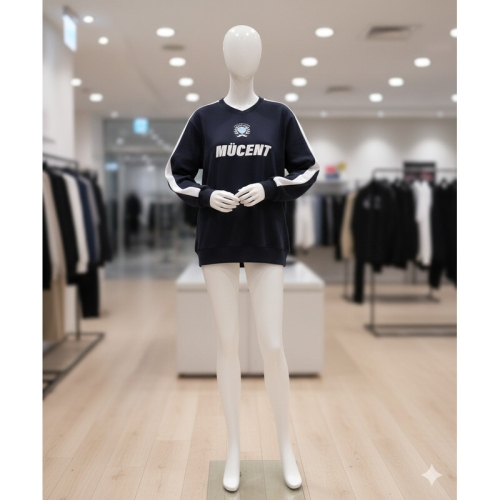 MUCENT 싸커 유니폼 풋볼 스포티 맨투맨 네이비 그레이 436862