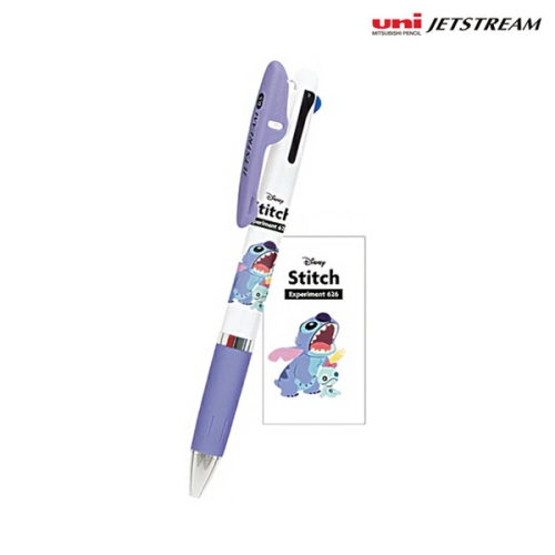 미쓰비시  유니 디즈니 제트스트림 3색 캐릭터 볼펜 스티치 626 0.5mm