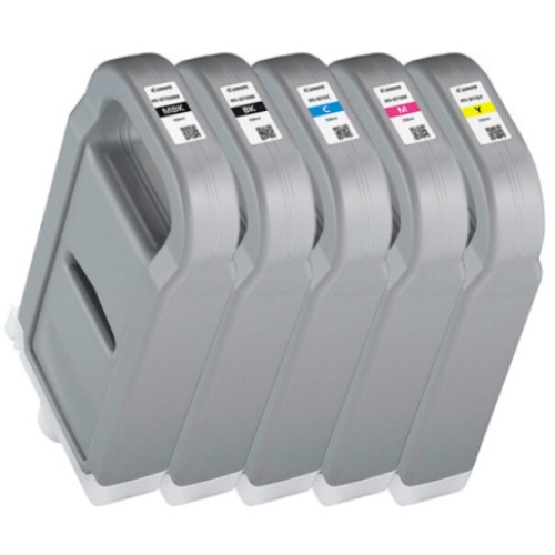 Canon 정품 PFI-8710BK, PFI-8710MBK, PFI-8710C, PFI-8710M, PFI-8710Y 5색 세트_이미지