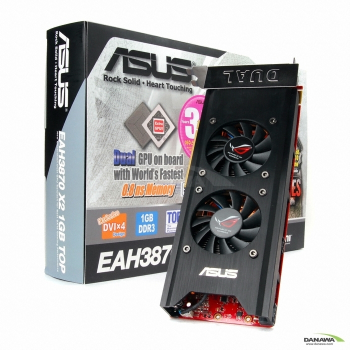ASUS �󵥿� HD 3870 X2 EAH3870 X2 TOP HDMI 1GB