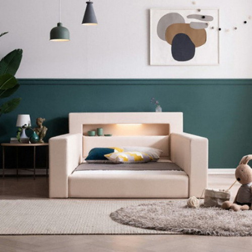 렉스 가드형 가죽 LED침대 SS