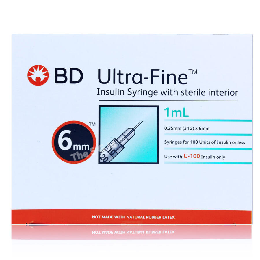 벡톤디킨슨 BD 울트라파인2 인슐린주사기 31G 6mm 1ml (100개)_이미지