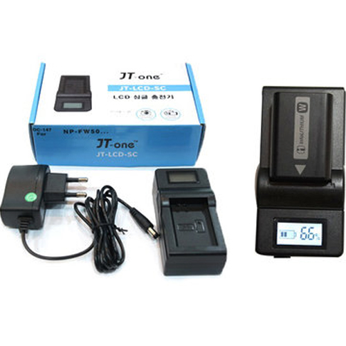 JT-one SONY NP-F530,F550,F570 호환 LCD싱글충전기 (정품)_이미지