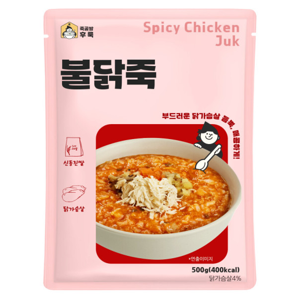 새싹푸드 죽공방후룩 불닭죽 500g