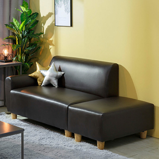 에보니아 뮤즈 가죽소파 2인용