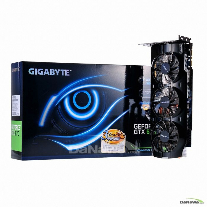 GIGABYTE 지포스 GTX670 UDV OC D5 4GB WINDFORCE 3X_이미지