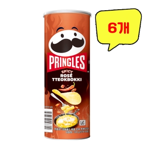켈로그 프링글스 매콤 로제떡볶이맛 100g (6개)_이미지